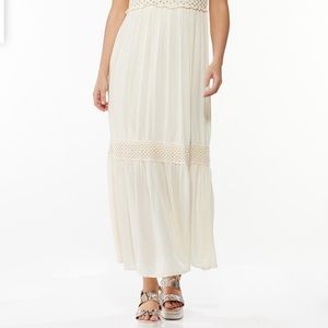 Womens Sz Medium Grecian   Style Maxi dress  Ivory